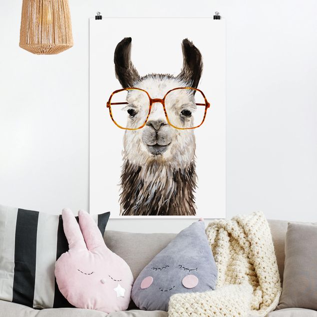 Decorazioni cameretta Hip Lama con occhiali IV