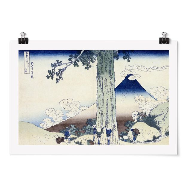 Quadri montagne Katsushika Hokusai - Passo Mishima nella provincia di Kai