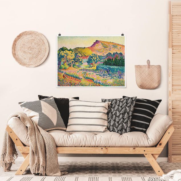 Post impressionismo quadri Henri Edmond Cross - Paesaggio con il Cap Nègre