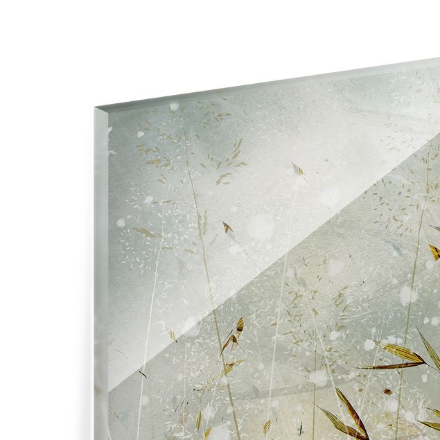 Paraschizzi in vetro - Rami delicati nella nebbia invernale - Formato orizzontale 2:1