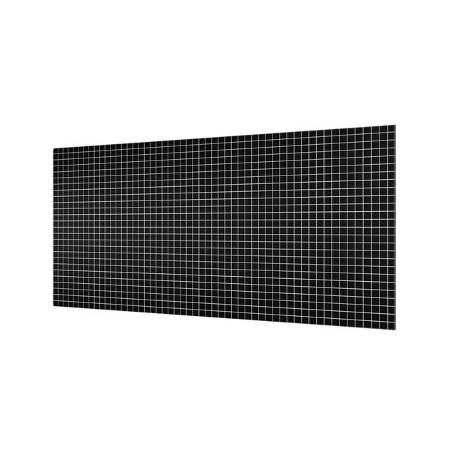 Paraschizzi in vetro - Mosaic Tiles Black Matt