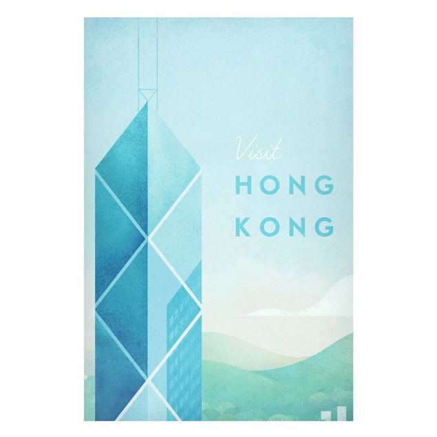 Lavagne magnetiche con architettura e skylines Poster di viaggio - Hong Kong