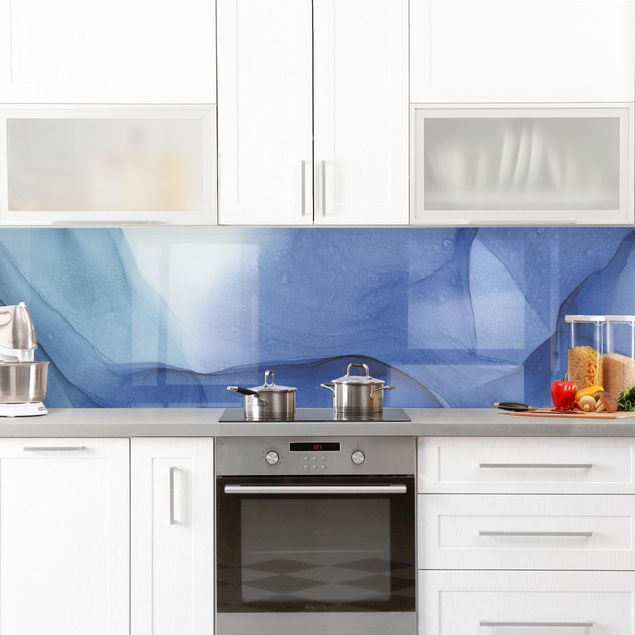 Rivestimento cucina moderna Mélange di inchiostro blu