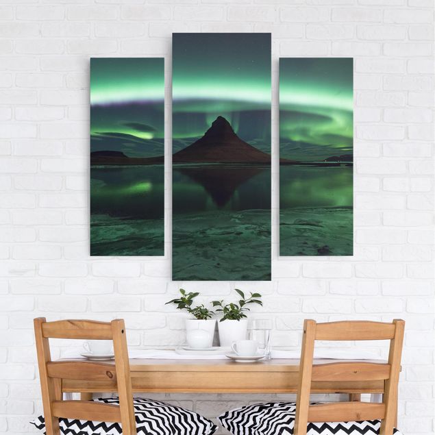 Tele componibili L'aurora boreale in Islanda