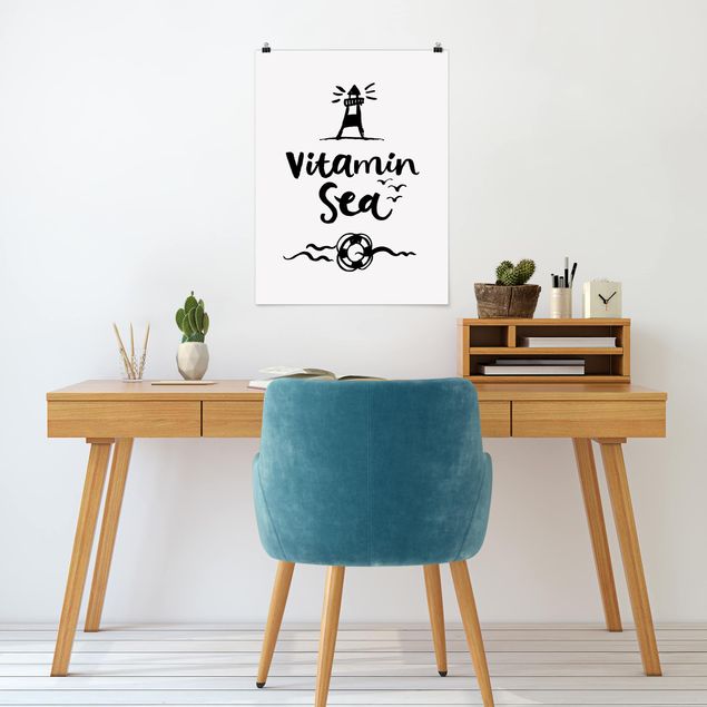 Poster frasi Vitamin Sea