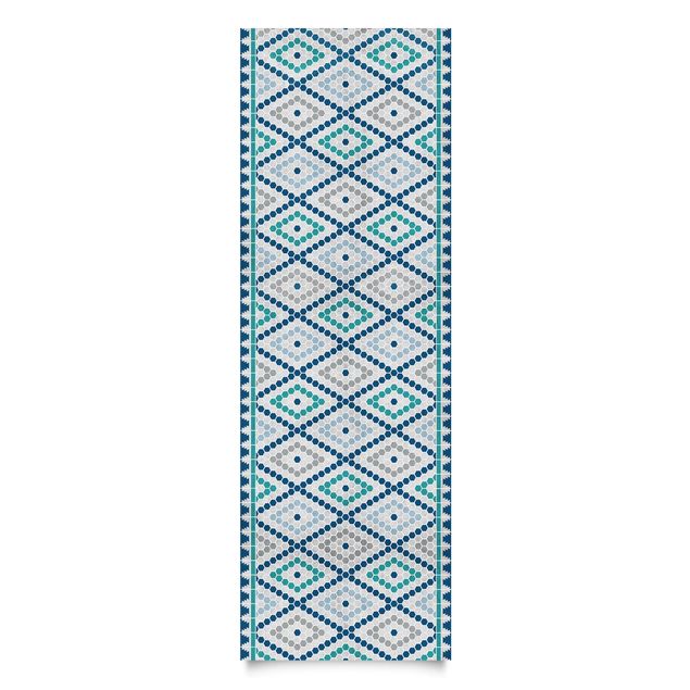 Pellicole adesive turchesi Piastrelle marocchine blu turchese