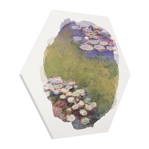 Quadri impressionisti Acquerelli - Claude Monet - Ninfee