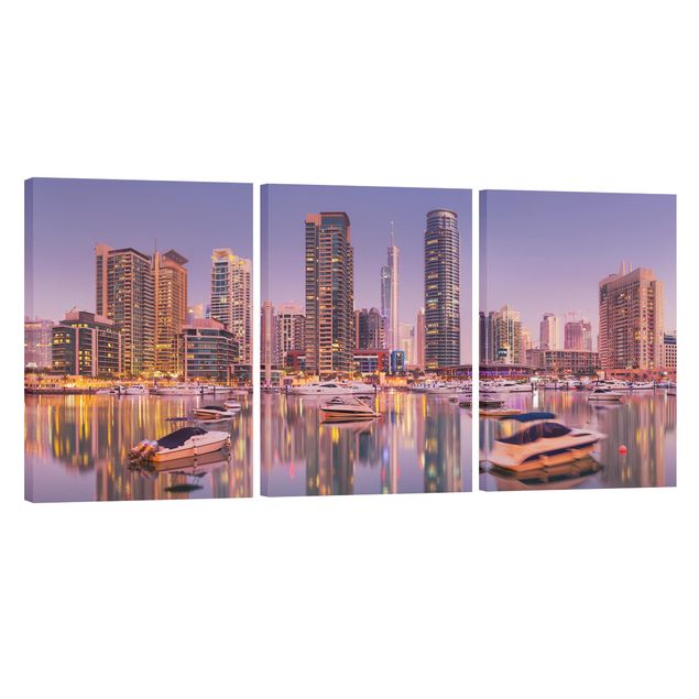 Quadri su tela componibili Dubai Skyline di e Marina