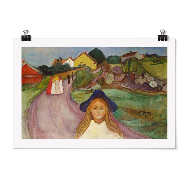 Quadri con paesaggio Edvard Munch - Notte bianca