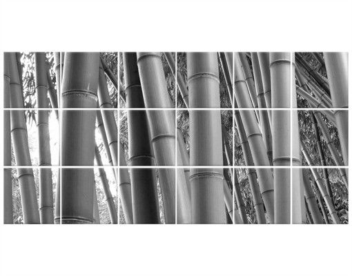 Adesivi per piastrelle con paesaggio Bamboo