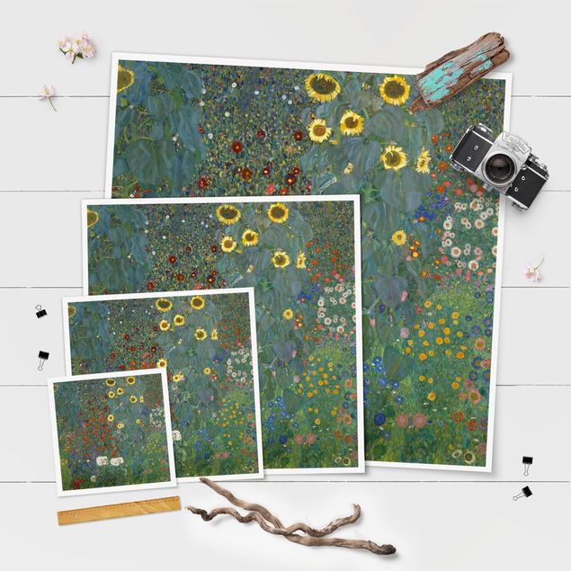 Riproduzione quadri famosi Gustav Klimt - Girasoli in giardino