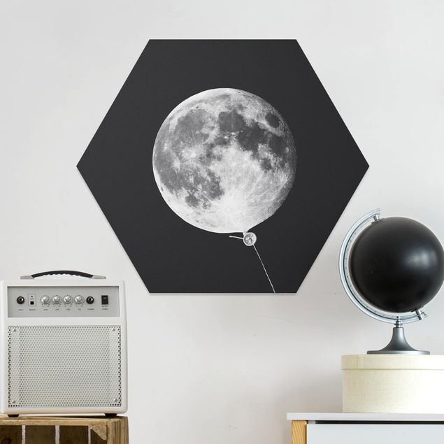 Quadro moderno Palloncino con luna