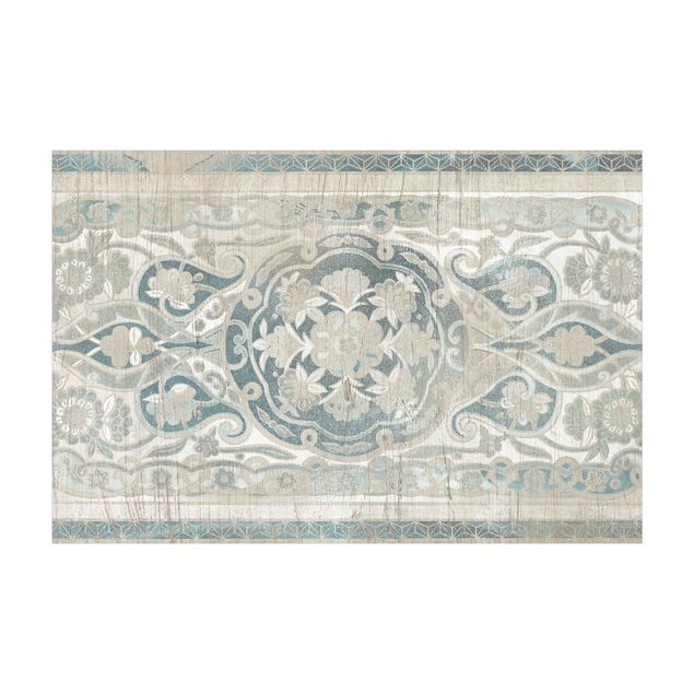 tappeto bianco salotto Pannelli in legno Persiano Vintage IV