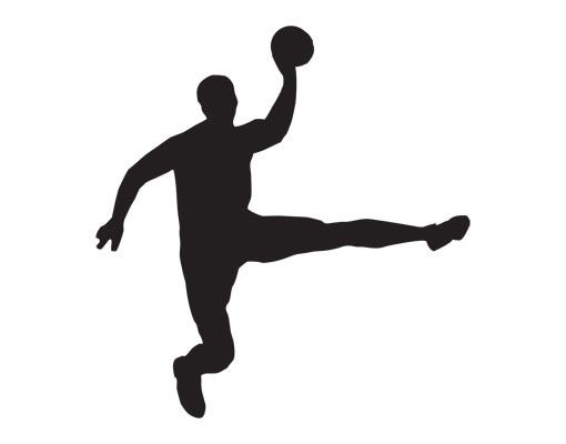 Autocolantes de parede andebol No.UL911 Handball Jump Shot - Pallamano