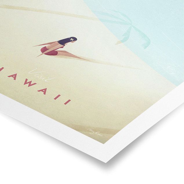 Poster spiaggia Poster di viaggio - Hawaii