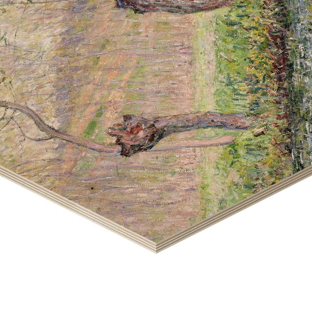 Stampe su legno Claude Monet - Alberi di salice in primavera