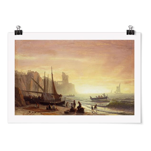 Stile di pittura Albert Bierstadt - La flotta da pesca