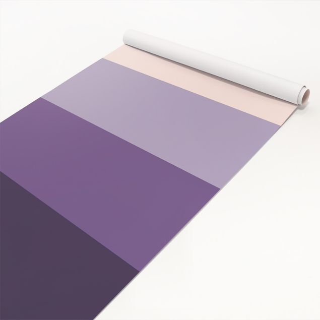 Pellicole adesive per mobili opache 4 righe viola con colori dei fiori e colore contrastante chiaro