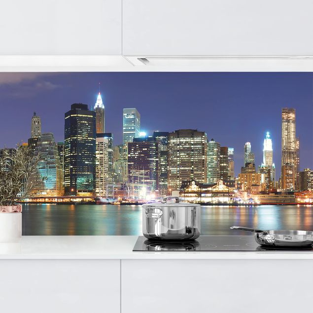 Rivestimenti per cucina con architettura e skylines Manhattan a New York