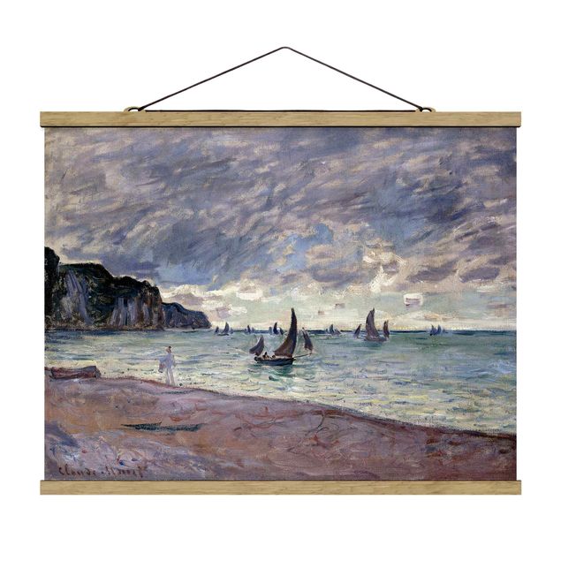 Correnti artistiche Claude Monet - Barche da pesca davanti alla spiaggia e alle scogliere di Pourville