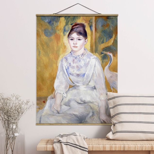 Stampe quadri famosi Auguste Renoir - Giovane ragazza con cigno