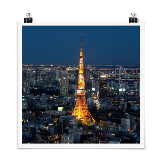 Quadri moderni per arredamento Torre di Tokyo