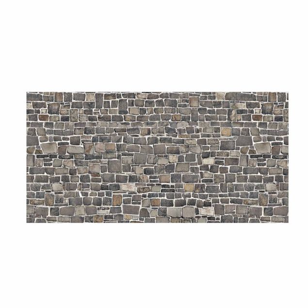 tappeto marrone scuro Carta da parati Muro in pietra di cava e naturale