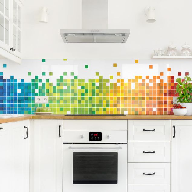 Pellicola autoadesiva Pixel arcobaleno