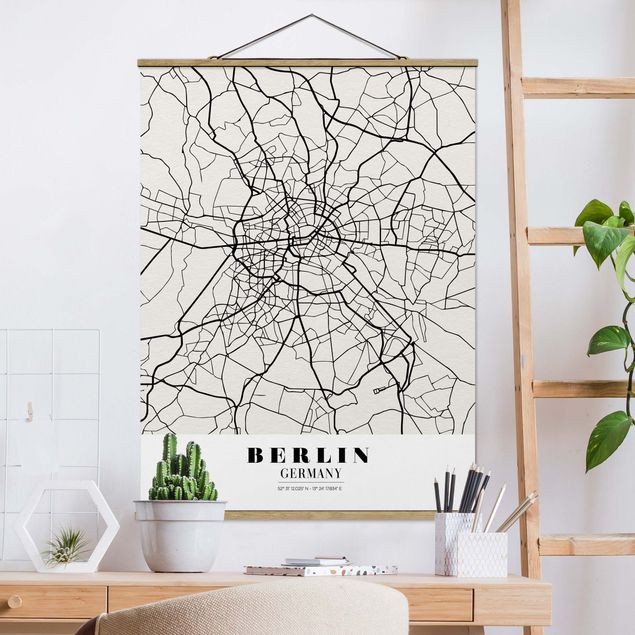 Quadri Berlino Mappa di Berlino - Classica