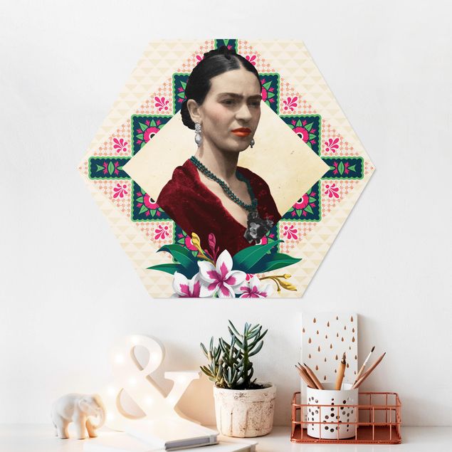 Quadri moderni   Frida Kahlo - Fiori e geometria