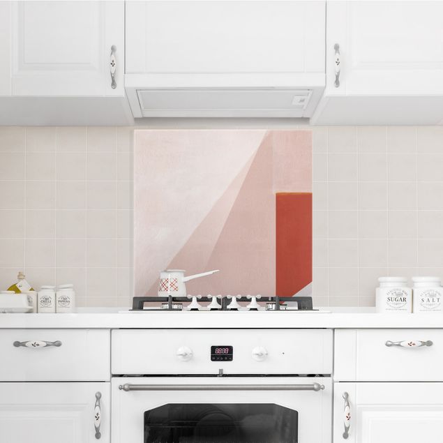 Decorazioni cucina Geometria rosa