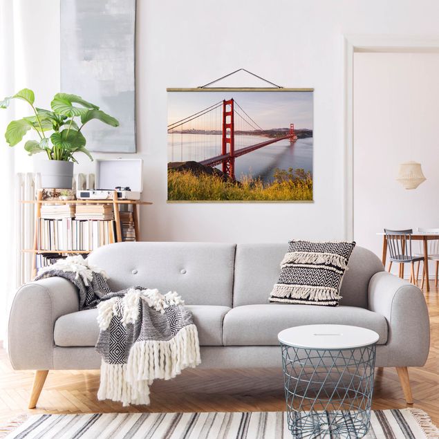 Quadro moderno blu Ponte del Golden Gate a San Francisco