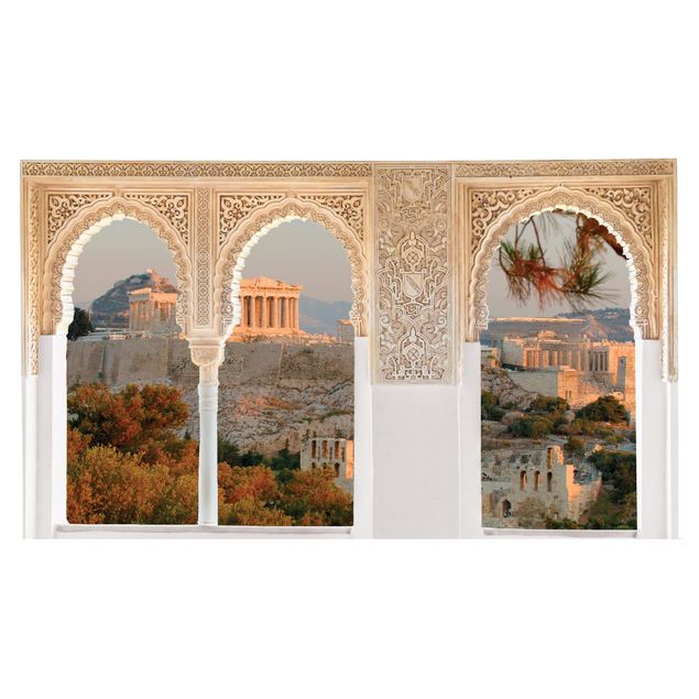 Decorazione cucina Finestra decorata Acropoli