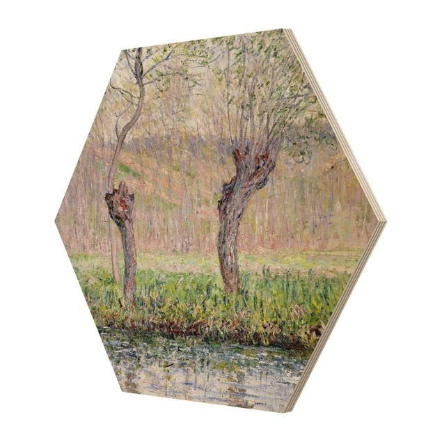Stampe Claude Monet - Alberi di salice in primavera