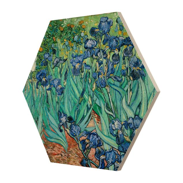 Quadri in legno con fiori Vincent Van Gogh - Iris