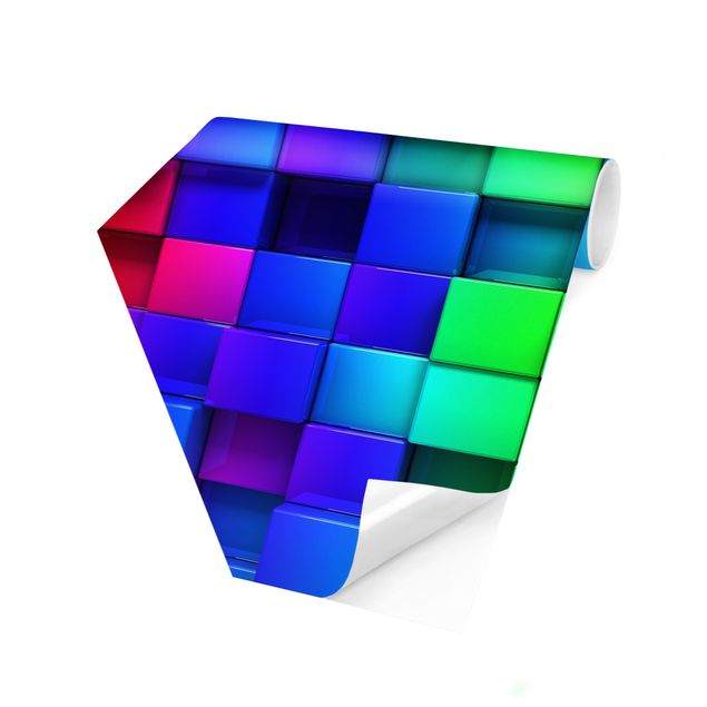 Carta da parati moderna Cubi 3D