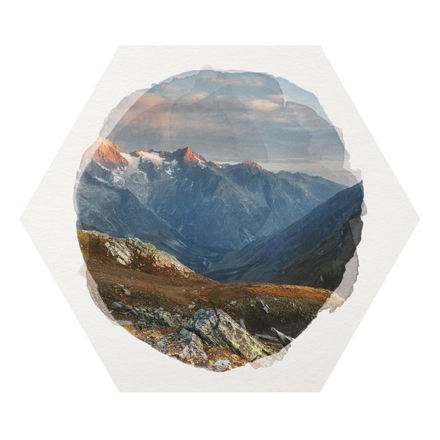 Quadri natura Acquerelli - Col De Fenêtre Svizzera