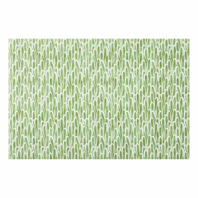 Paraschizzi in vetro - Trama naturale di piante grasse in verde - Formato orizzontale 3:2