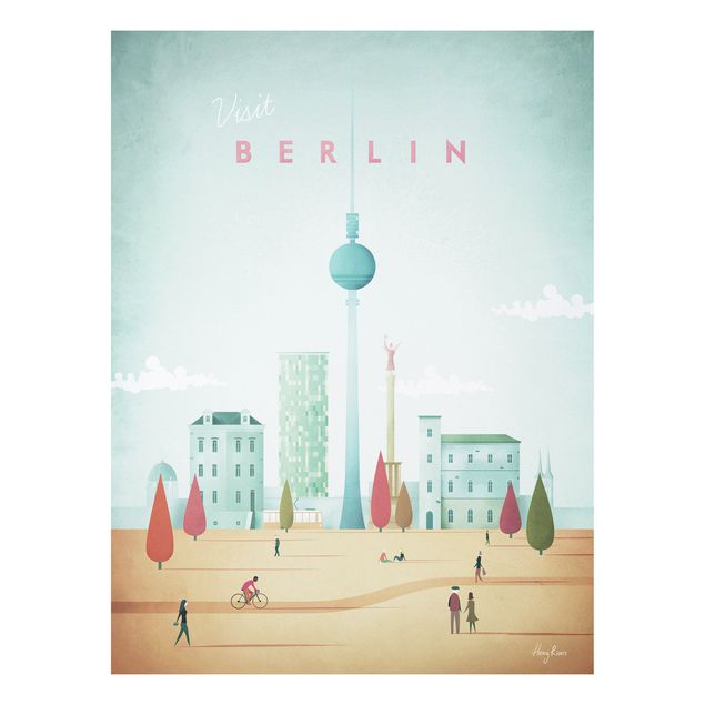 Quadri stile vintage Poster di viaggio - Berlino
