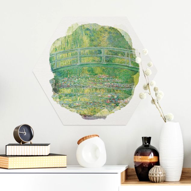 Stampe quadri famosi Acquerelli - Claude Monet - Ponte giapponese