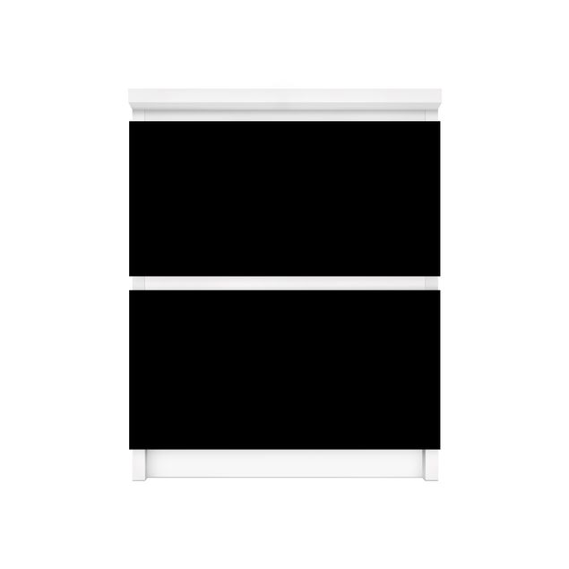 Pellicole adesive per mobili cassettiera Malm IKEA Colore nero