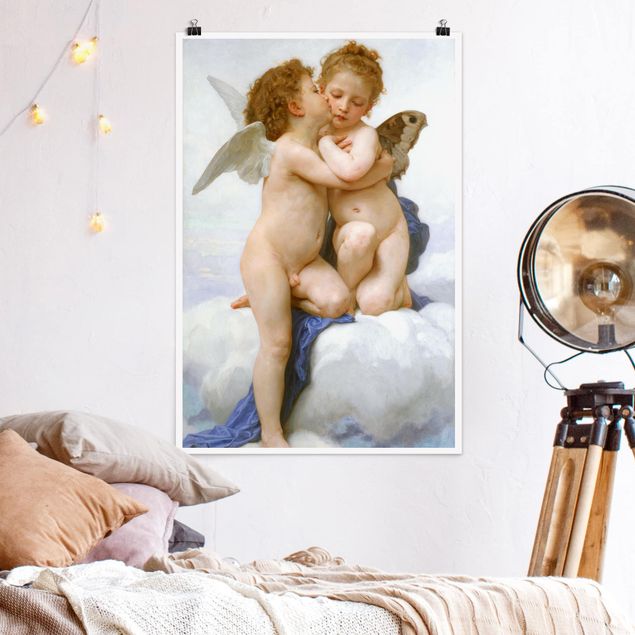 Stampe quadri famosi William Adolphe Bouguereau - Il primo bacio