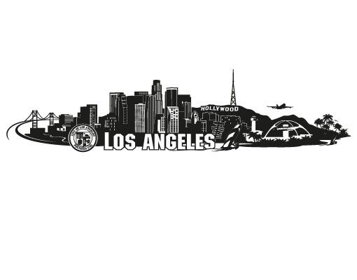 Cornici adesive per muro No.FB103 Skyline di Los Angeles