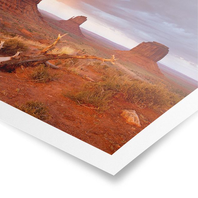 Poster natura paesaggi Monument Valley al tramonto