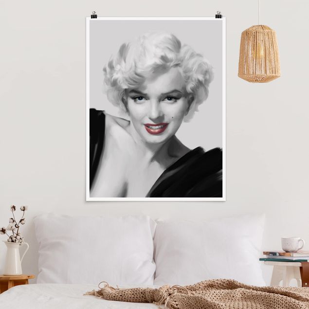 Quadri moderni   Marilyn sul divano