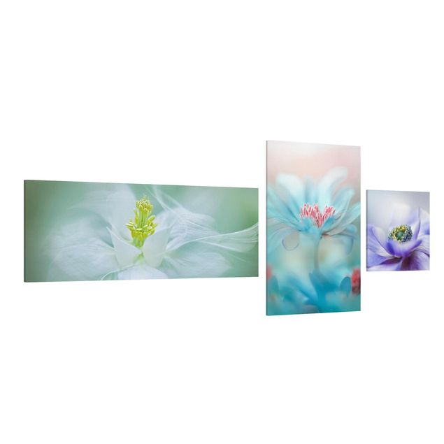 Stampa su tela 3 parti - delicate flowers - Collage 3