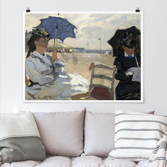Riproduzioni quadri famosi Claude Monet - Sulla spiaggia di Trouville