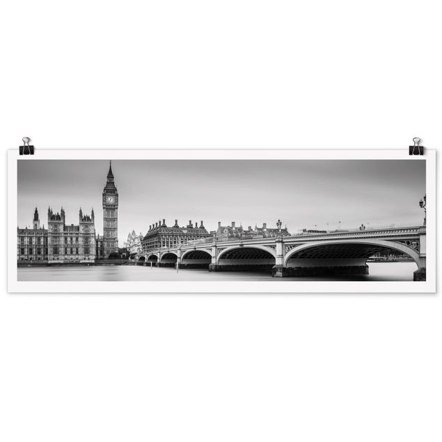 Quadri città Il ponte di Westminster e il Big Ben