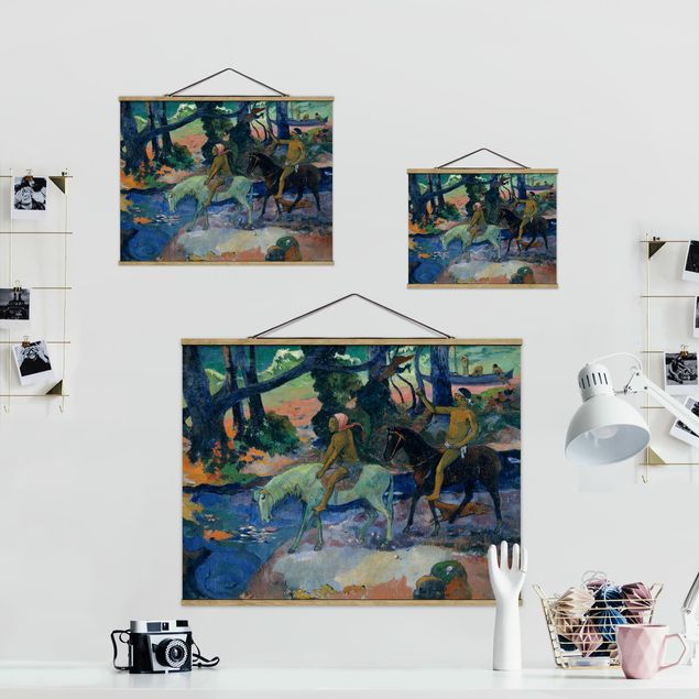 Riproduzioni quadri famosi Paul Gauguin - La fuga, il guado