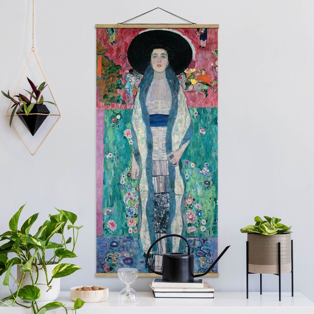 Quadro su tessuto con stecche per poster - Gustav Klimt - Adele Bloch-Bauer II - Verticale 2:1
